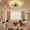 Gold, variant on JLPAN Ceiling Fans with Lights, Low Profile Flush Mount Modern Bladeless Ceiling Fan and Remote Control, 19.7" Dimmable LED 3 Colors and 6 Speeds - Black