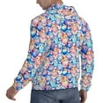 thumbnail image 6 of Lsque Cartoon colorful cute cat Pattern Casual Men's Hoodie,Hooded Sweatshirt with Kangaroo Pocket,Pullover Hoodie-4X-Large, 6 of 7