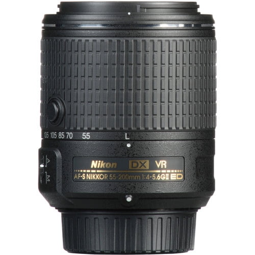 Nikon AF-S DX Nikkor 55-200mm F/4-5.6G ED VR II Lens - Walmart.com