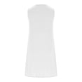 thumbnail image 6 of Girls' Summer Dresses Sleeveless Tank Dress Kids Casual Loose Crewneck White Beach Sundress 8-9 Years, 6 of 7