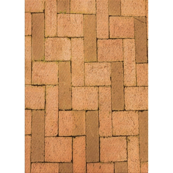 Ahgly Company Machine Washable Indoor Rectangle Transitional Yellow Area Rugs, 4' x 6'