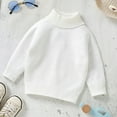 thumbnail image 2 of KAUOD Toddler Pullover Sweater Ribbed Knit Cotton Crew Neck Sweater Baby Girls Soft Plain Long Sleeve Tops Clothes, 2 of 4