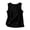 Black, variant on Women's Sleeveless Linen Blend Tank Top with Pocket, Casual Loose Fit Summer Blouse, Solid Color Round Neck Tunic Shirt