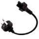thumbnail image 5 of Cable de alimentación AU a IEC320 C5 Hugo Cable de extensión negro 2362 pulgadas, 5 of 7