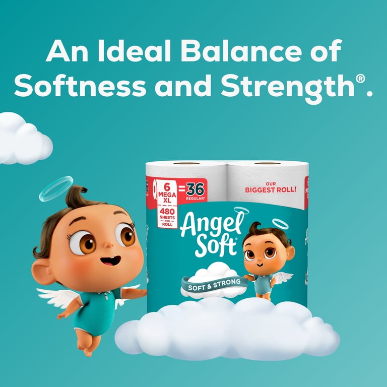 Angel Soft Mega XL Toilet Paper, 12 Rolls photo 6