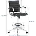thumbnail image 4 of Modway Jive Drafting Chair in Black by Modway, 4 of 8