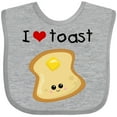 thumbnail image 3 of Inktastic I Love Toast Boys or Girls Baby Bib, 3 of 4