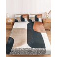 thumbnail image 2 of Twin Sze Fitted Sheet Set - Boho Middle Century 2 Piece Bedding Sets 16" Deep Pocket Fitted Sheet with 1 Pillowcase, Abstract Modern Color Block Geometric Brushed Microfiber Hotel Luxury Bed Sheets, 2 of 9