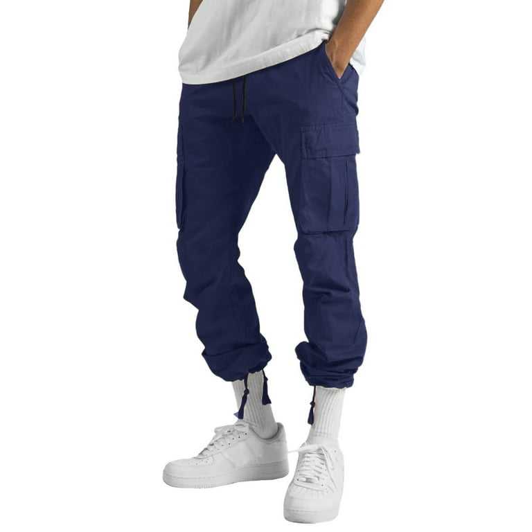 Mens black shop cargo pants walmart