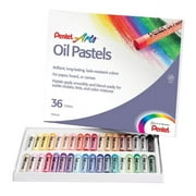 Pentel Arts Oil Pastel Set, 2-7/16 x 5/16 Inches, Assorted Colors, Set of 36