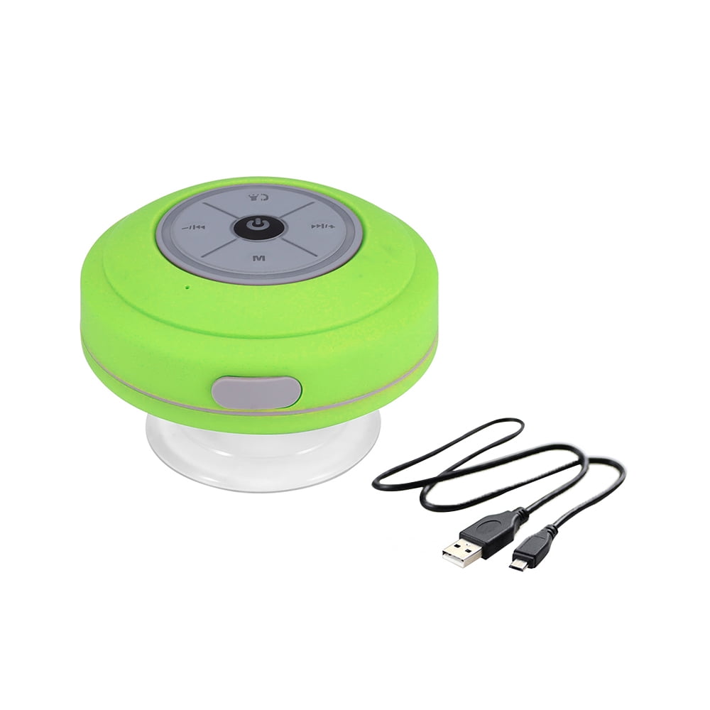 Hand-free Waterproof Wireless Bluetooth Mini Speaker Mic Suction For Shower Car 