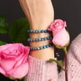 thumbnail image 3 of Bracelet en Porcelaine Macramé Picasso / Saphir Chocolat, 3 of 7