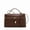 Brown, variant on Genuine Leather Women's Shoulder Bag Cowhide Crossbody Handbag Purse Box Bag