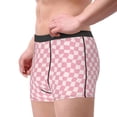 thumbnail image 3 of Kdxio Men's Boxer Briefs with Irregular Plaid Print - Comfortable and Breathable Underwear for Everyday Wear, 3 of 7