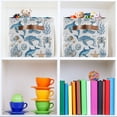 thumbnail image 6 of Ocean-themed Pattern Foldable Storage Basket,Canvas Fabric Foldable Storage Bins with Handles Open Home Storage Bins Boxes for Toy Book Shelf Closet Baskets, 6 of 8