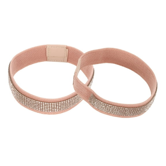 1 Pair High Heels Shoe Straps Shoe Band, Pink, Rhinestone
