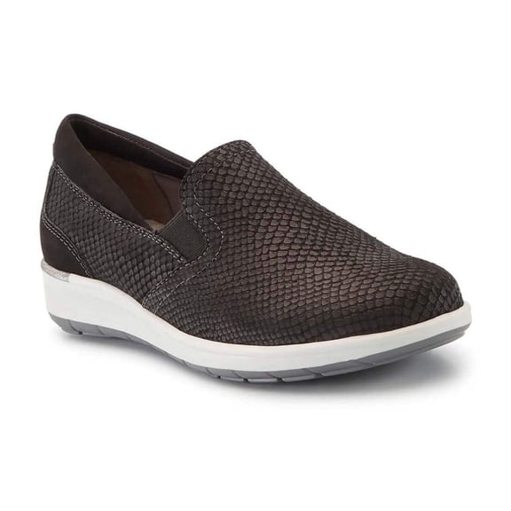Walking Cradles Wc Orleans Women Casual Sneaker In Black Snakeprint/nubuck