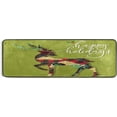 thumbnail image 5 of Dreamtimes Reindeer Happy Holidays Hallway Runner Rug 2'x6' Kitchen Rug with Rubber Backing Merry Christmas Non Slip Entryway Rug Runner Washable Soft Area Rug for Hallway Bedroom Kitchen Decor, 5 of 6