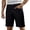 A-Black938, variant on SONXAHE Rolled-Hem Chino Shorts for men Straight-Fit Weekend Golf Knee-Length Pants