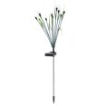 thumbnail image 3 of Luz solar de jardín LED decorativa oscilante IP65 impermeable recargable luces al aire libre para Navidad boda fiesta 10 cabezas luz blanca cálida poste verde, 3 of 10