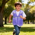 thumbnail image 6 of Purcolt Boys High Visibility Mesh Vests Summer Casual Reflective Full Zipper Safety Vest Sleeveless Jackets with Pockets for Outdoor Cycling Skiing, 6 of 9