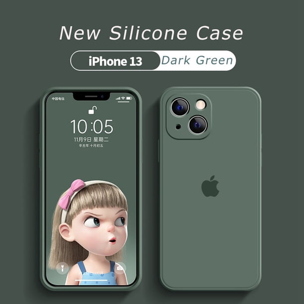 funda para iphone 13 11 12 pro max mini promax carcasa para suave liqiud silicona caso apple iphone 7 8 plus xr xs max 11pro 12pro 13pro max 7+ 8+ se 2020 casos teléfono cámara trasera lente protector Gao Jiahui unisex