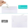 thumbnail image 2 of 100 Packs 5x7 Envelopes, White A7 Envelopes for Invitations, Printable, Self Seal for Weddings, Photos, Postcards, Greeting Cards, Mailing, 2 of 7