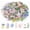Multicolor A, variant on 80 Pieces Natural Flower Stickers for Scrapbooking, Self-Adhesive Scrapbooking Stickers Supplies Journal for Adult Card Making Letters DIY