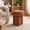 A-Orange, variant on Leovanni Modern 18-inch Mushroom-Shape Upholstered Ottoman with Tri-Pillar Pedestal, Vanity Stool Chair, Small Foot Stool for Bedroom, Living Room, Entryway, Vanity