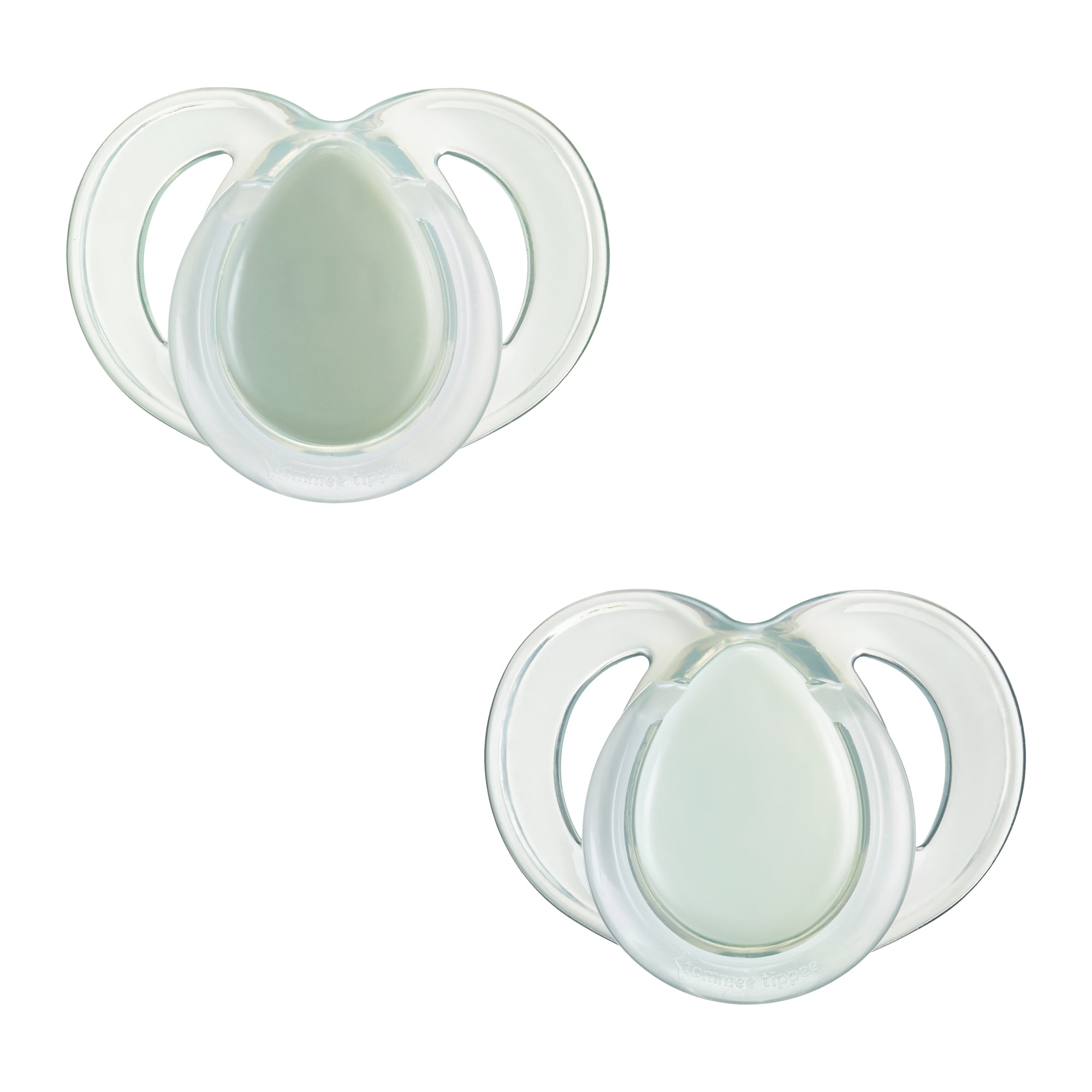 Tommee Tippee Night Time Glow in the Dark Pacifiers | 6-18 months, 2 Pack | Symmetrical Design, BPA-Free Silicone