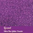 thumbnail image 2 of Fine Glitter LICOOL GLITTER 100g Purple Nail Art Powder, 2 of 6