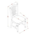 thumbnail image 7 of East West Furniture Dining Room Set Black & Cherry, PLDO9-BCH-W, 7 of 7