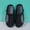 Black, variant on New Men's Breathable Korean Style Beach Shoes Men's Dual-use Couple Thick-soled Trendy Outdoor Slippers