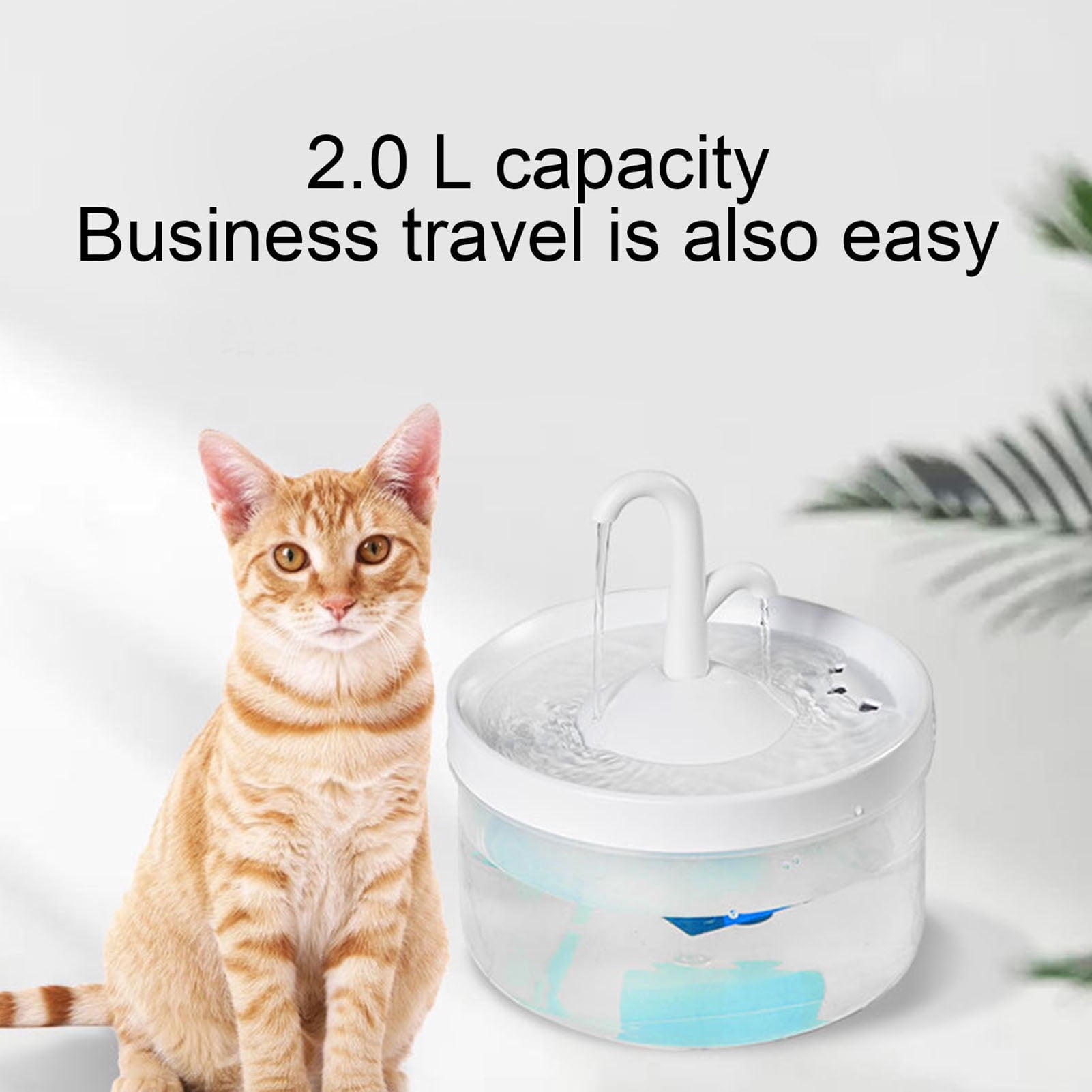 AURORA TRADE Cat Water Fountain, 68oz/2L Ultra Quiet Pet Water Fountain for  Cats and Dogs, Easy to Clean and Assemble, Dual Working Mode, Smart LED  Light - Walmart.com