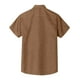 thumbnail image 3 of Men's Spring Summer Casual Solid Color Cotton Loose Lapel Short Sleeve Men's Shirt Men's Tops 3XL, 3 of 4