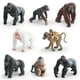 thumbnail image 3 of Set de figuras de gorila y mono, 8 piezas, PVC realista, 3 of 3