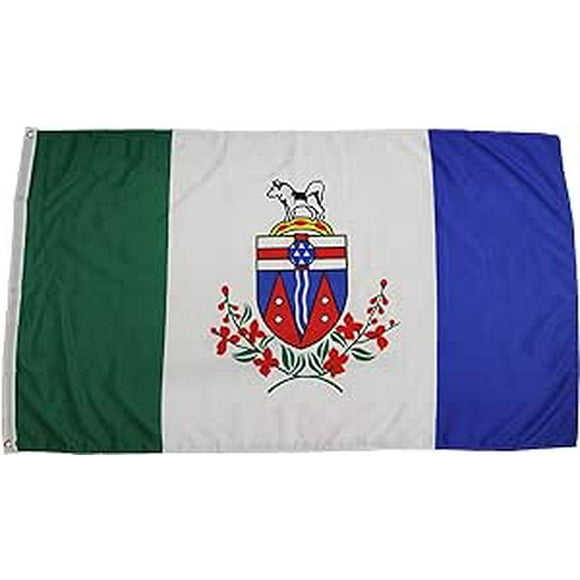 YUKON CANADIAN PROVINCIAL LARGE 3 X 5 FEET FLAG WITH 2 GROMMETS CANADA PROVINCE