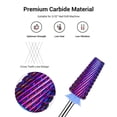 thumbnail image 2 of Brocas para uñas MelodySusie Professional 5 en 1 moradas, 2 of 7