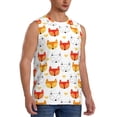 thumbnail image 2 of Fotbe Cute Fox with Heart Men's Camiseta sin Mangas Estampada para Hombres, Playera Casual para Gimnasio, Entrenamiento, Playa-Small, 2 of 7