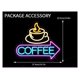 thumbnail image 3 of Letrero De Neón"Coffee" Con Luz LED Regulable Y Alimentación Por USB Para Decoración De Pared En Casa, Cafetería, Bar, Restaurante, Cocina, 37.4x32.5cm, 3 of 8