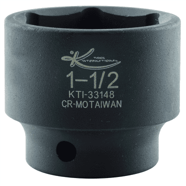 K-Tool 33148 1-1/2 x 1/2" Drive 6pt Fractional SAE Short Impact Socket