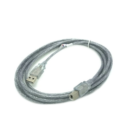 Hl To Cl Kentek 10 Feet FT USB Cable Cord For BROTHER MFC-795CW MFC-L2740DW HL-3180CDW MFC-L5850DW Printer Clear ()