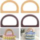 thumbnail image 2 of 4 Uds. Asas para bolsos, asas de madera de alta calidad, asas redondas de madera en forma de D, en stock, 2 of 5