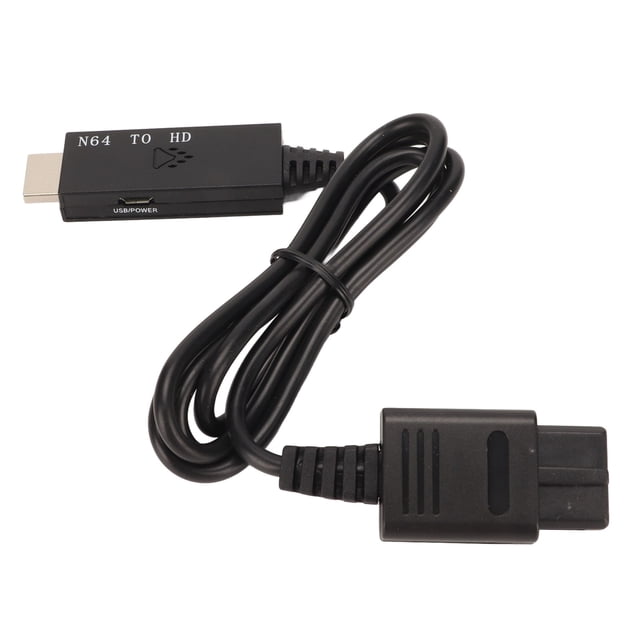 Accesorios para juegos, para adaptador de videojuegos N64 a HD para adaptador convertidor de interfaz multimedia HD, acabado de lujo