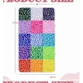 thumbnail image 3 of 15 Colors Resin Jelly Rhinestones Kit (Style F) - 3mm Flat Back Gems with Glue & Tweezers, Essential Color DIY Craft Beads for Beginners, Shoes, Clothes & Nails in Compact Storage Box, 3 of 9