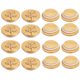 thumbnail image 1 of Tapas De Tarro De Albañil Tapas de tarros de bambú reutilizables para tapas de boca regular de 68 mm, juego de 16 paquetes Tmvgtek Libre de BPA, 1 of 4