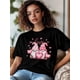 thumbnail image 2 of Women's T-Shirt,Short Sleeve Tee Shirts Casual Tops Valentine's Day Gnome Pink Heart Crewneck T Shirt for Women, 2 of 8
