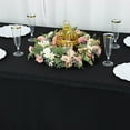 thumbnail image 6 of Balsa Circle 54x96 in Black Premium Polyester Rectangular Tablecloth Party Event Reception Decorations Supplies, 6 of 8