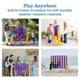 thumbnail image 5 of ECR4Kids Jumbo 4-To-Score Giant Game with 42 Rings and Reset Sliders, Outdoor Games, Purple/Gold, 5 of 10