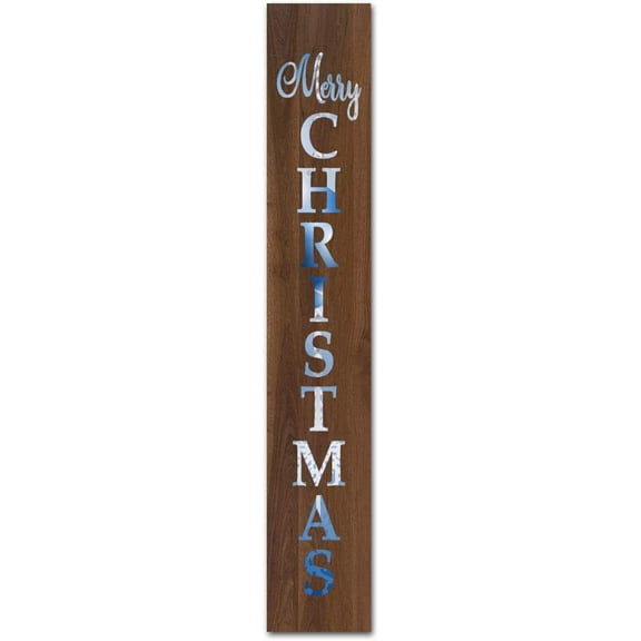 Vintage Primitive Funny Decor Vertical Christmas Sign, Wood Christmas Signs , Farmhouse Home Decor For Indoor And Outdoor Rustic Holiday Gift Party Place Wood Sign 6x16 Inch